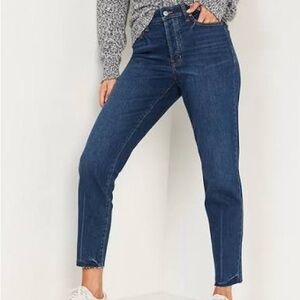 High-Waisted Button-Fly O.G. Straight Cut-Off Jeans for Women